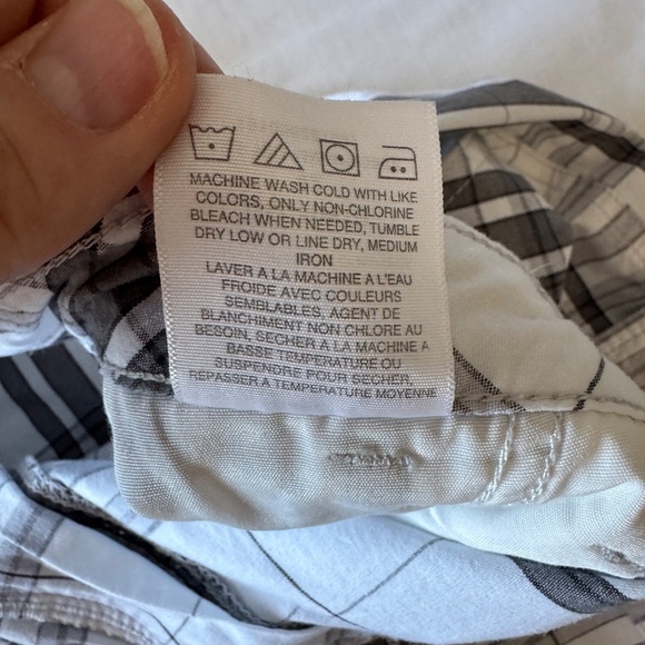 Wrangler Men's 42‎ Lightweight Plaid Cargo Walking Shorts White/Gray Outdoor - Picture 7 of 12